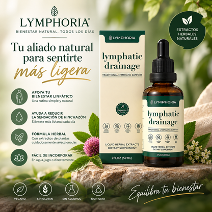 LYMPHORIA™ | Gotas Herbales para el Bienestar Linfático y una Sensación de Ligereza