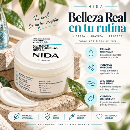 CREMA NIDA™ | Cuidado Intensivo para una Piel Más Suave y Renovada