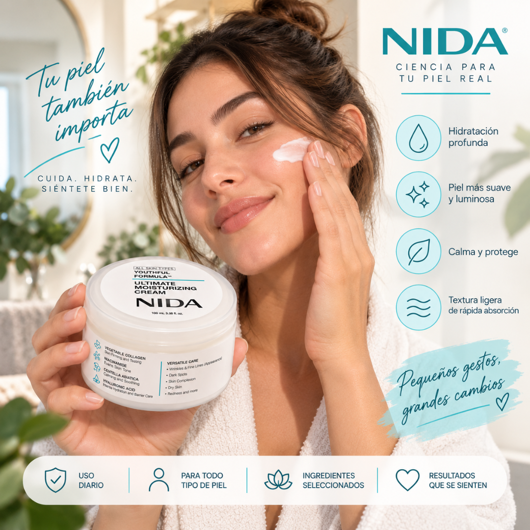CREMA NIDA™ | Cuidado Intensivo para una Piel Más Suave y Renovada