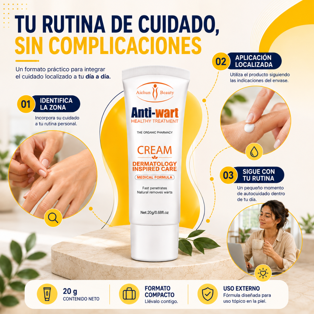 Anti-Wart Cream™ | Crema de Cuidado Localizado para la Piel